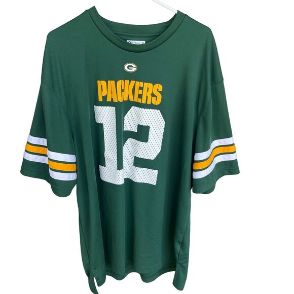 NFL Mens Jersey Shirts Size XXL 2X Green Bay Packers Aaron Rodgers #12 Football - Picture 1 of 10